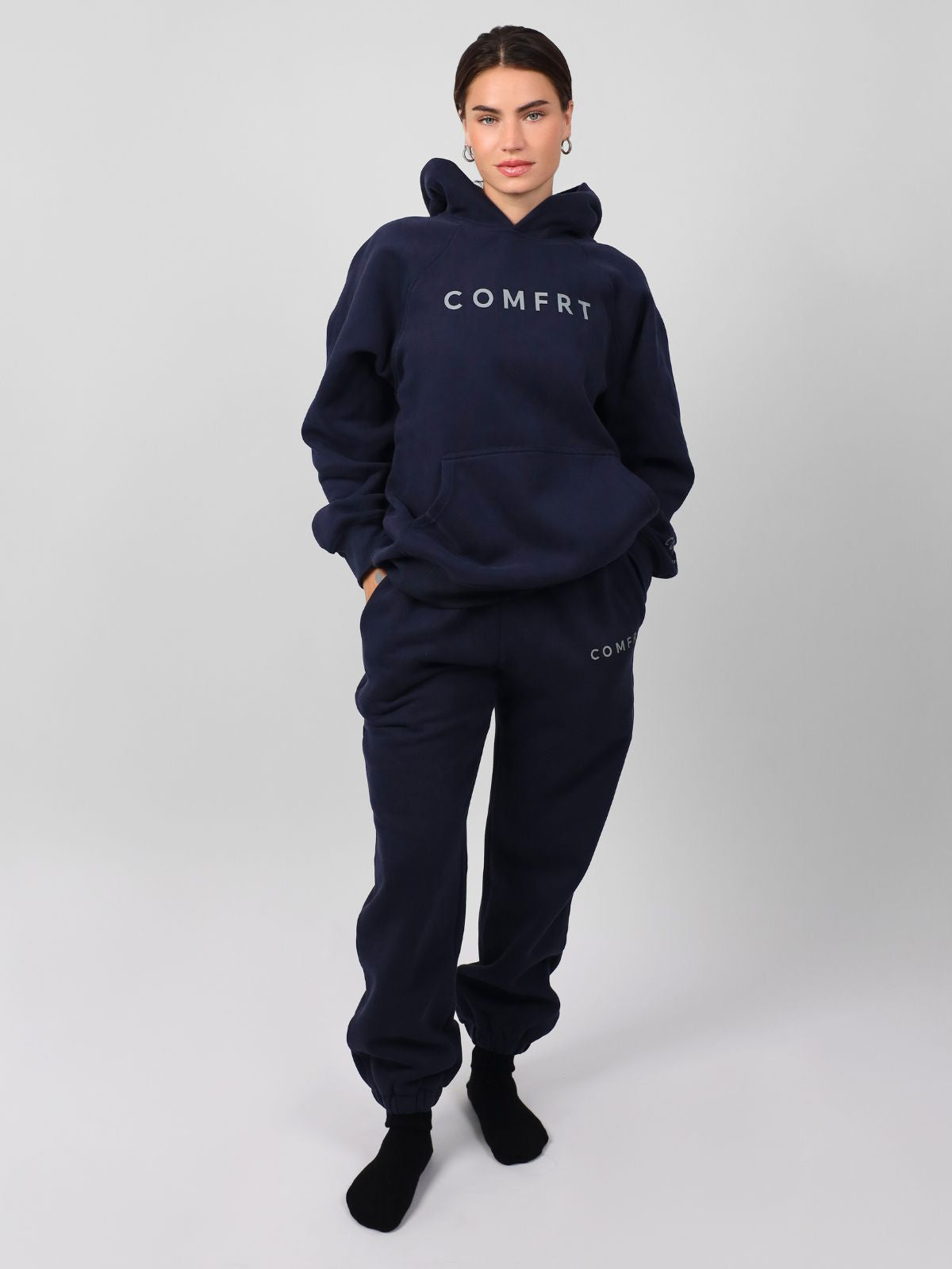 Comfrt Tranquil Hoodie Unisex Gewichtet Oversized Entspannend Komfort