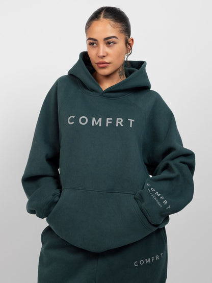 Comfrt Tranquil Hoodie Unisex Gewichtet Oversized Entspannend Komfort