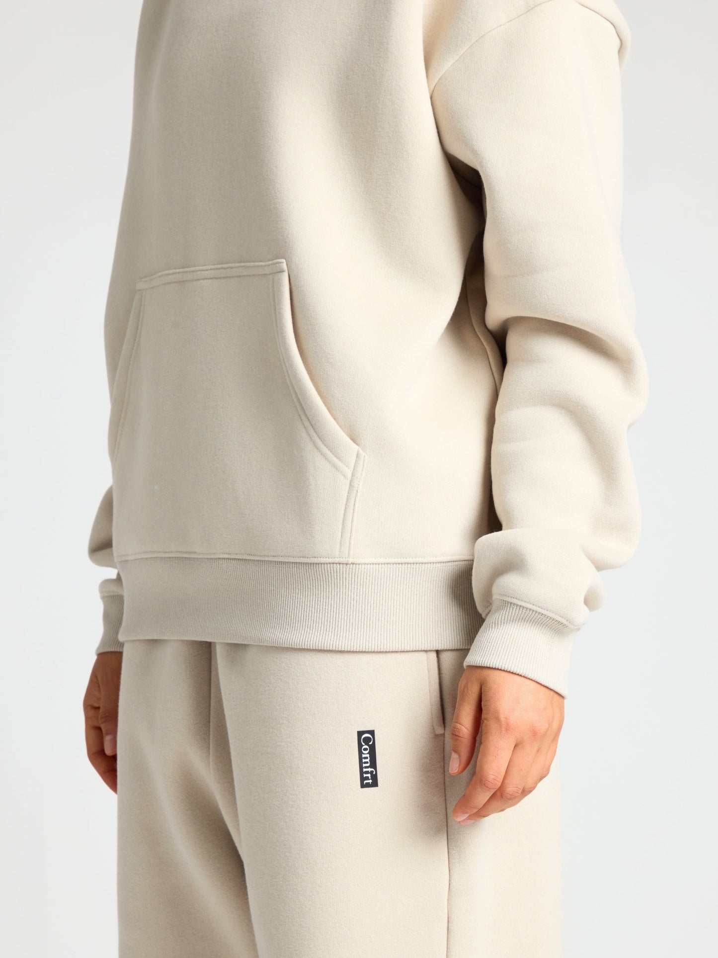 Comfrt Basic Crop Hoodie Unisex Super Soft Cotton Blend