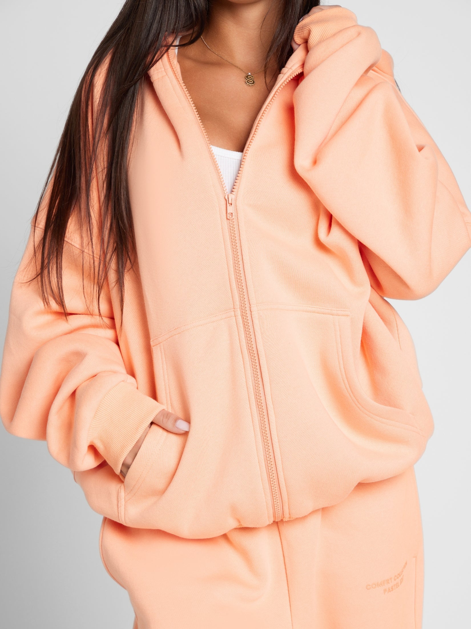 Comfrt Pastel Zip Hoodie CloudTouch Fleece