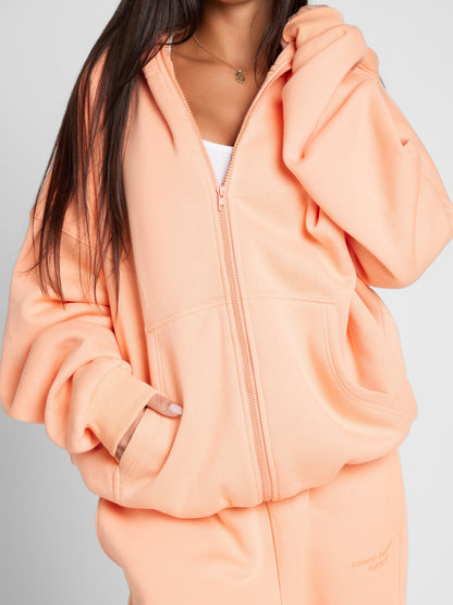 Comfrt Pastel Zip Hoodie CloudTouch Fleece