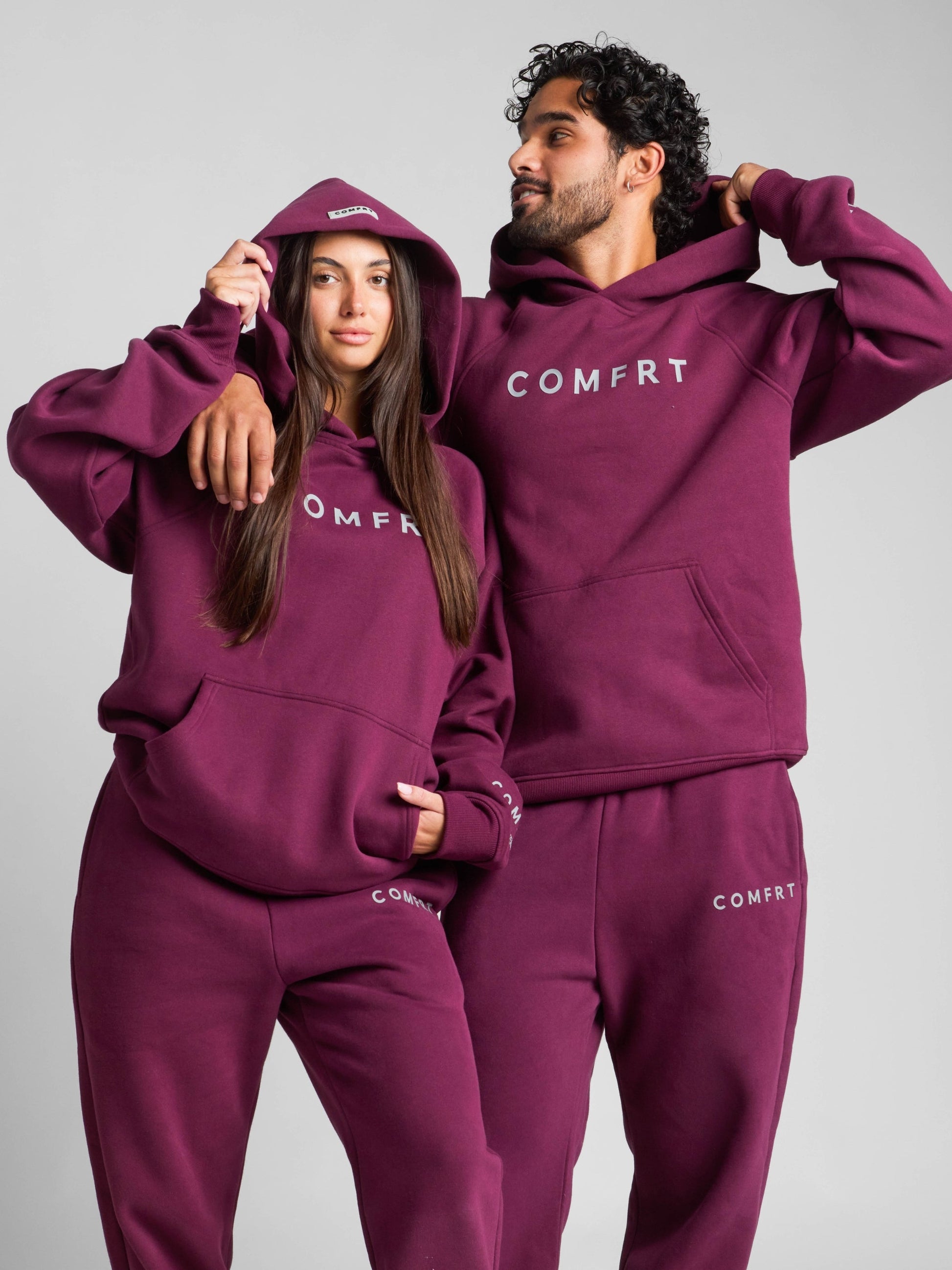 Comfrt Tranquil Hoodie Unisex Gewichtet Oversized Entspannend Komfort