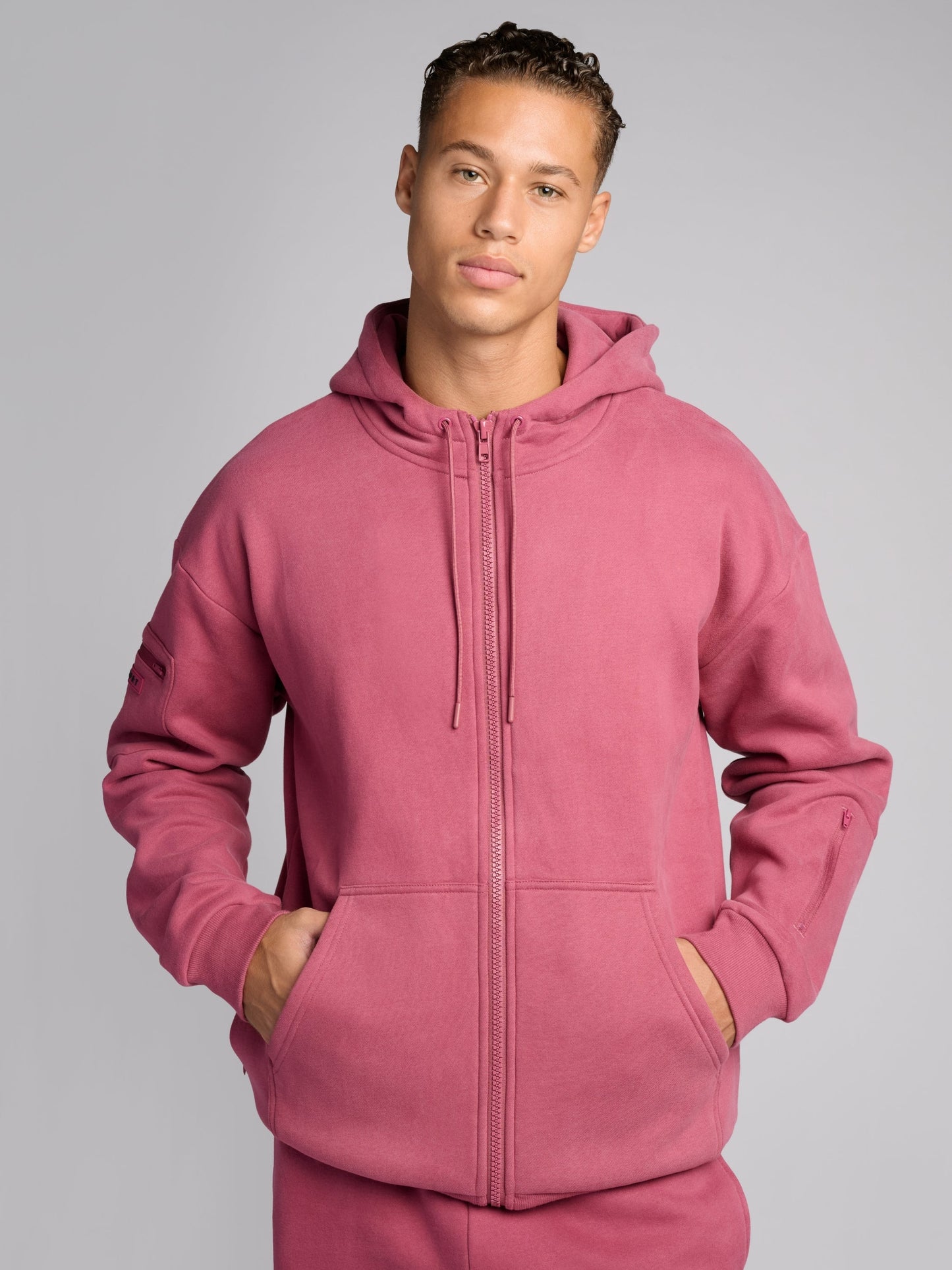 Comfrt Airplane Mode Travel Zip Hoodie Vollreißverschluss