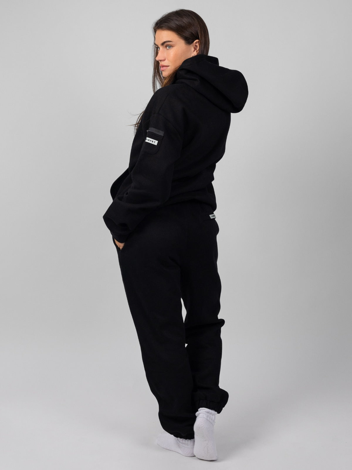 Comfrt Travel Essentials Hoodie Superweich Baumwollmischung Oversized Moss