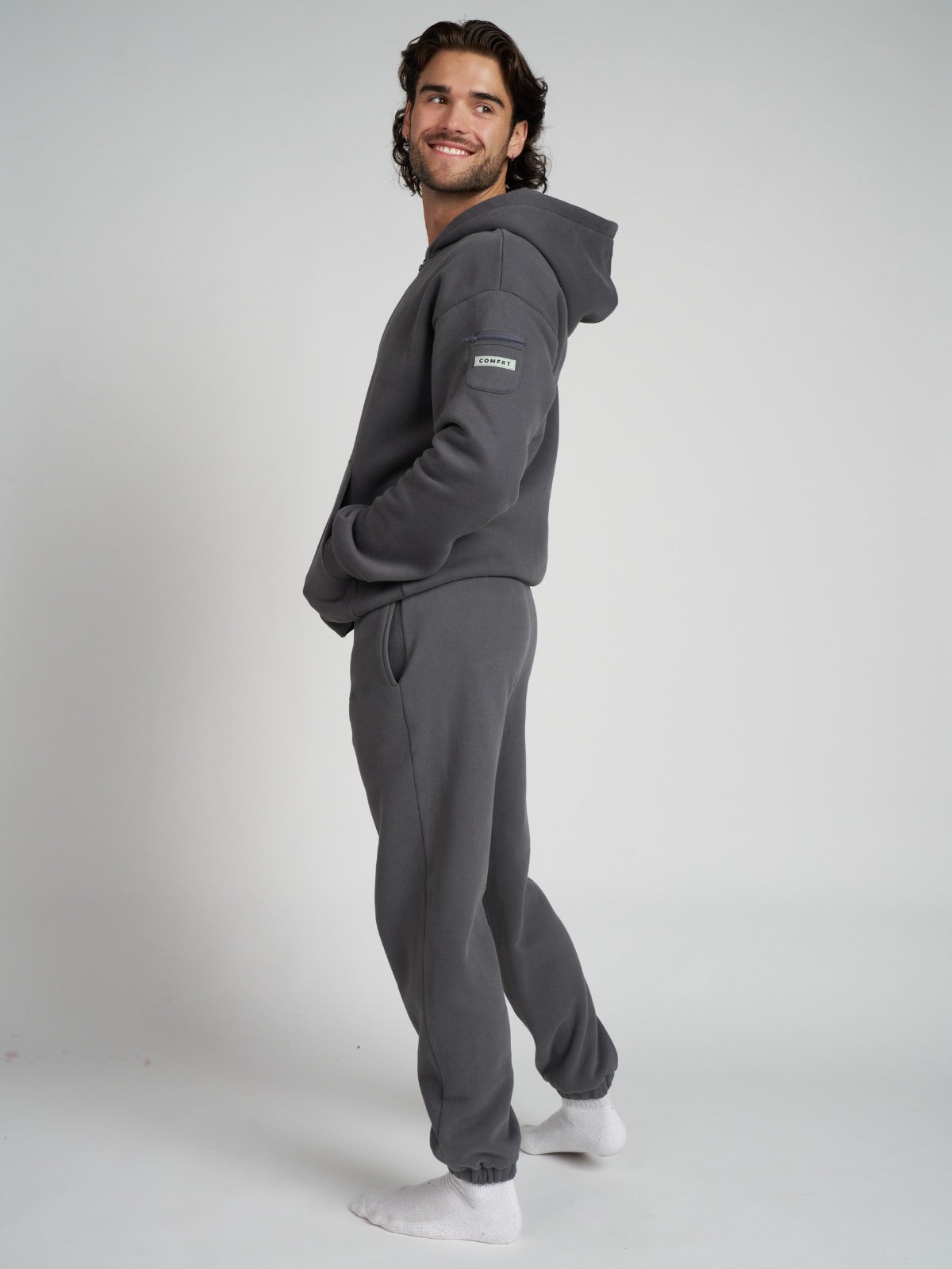 Comfrt Travel Essentials Zip Hoodie