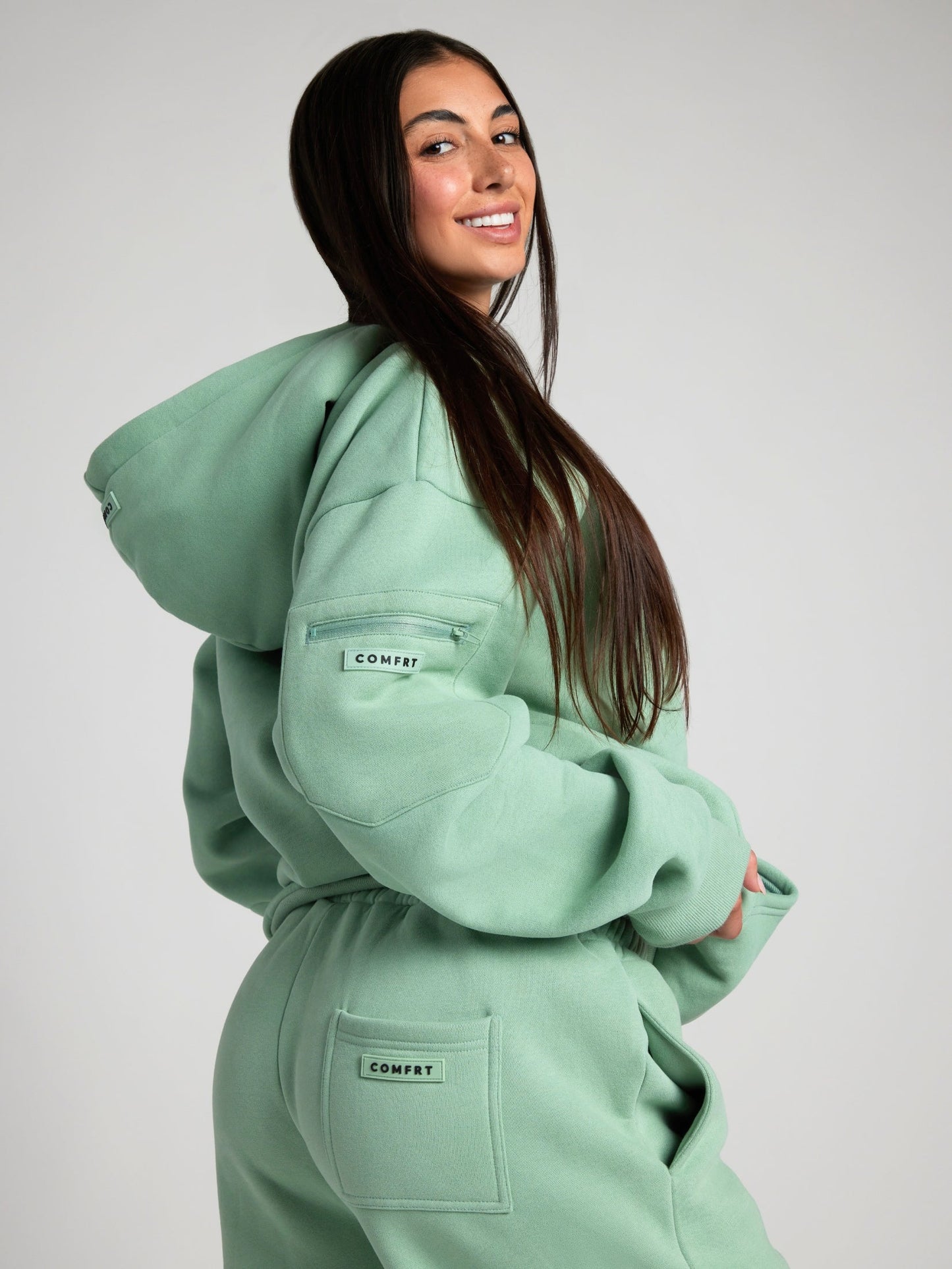 Comfrt Airplane Mode Travel Hoodie Heavyweight Fleece