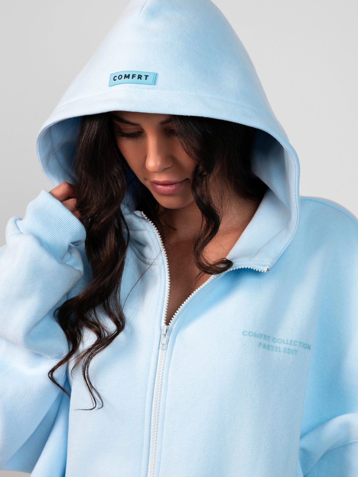 Comfrt Pastel Zip Hoodie CloudTouch Fleece