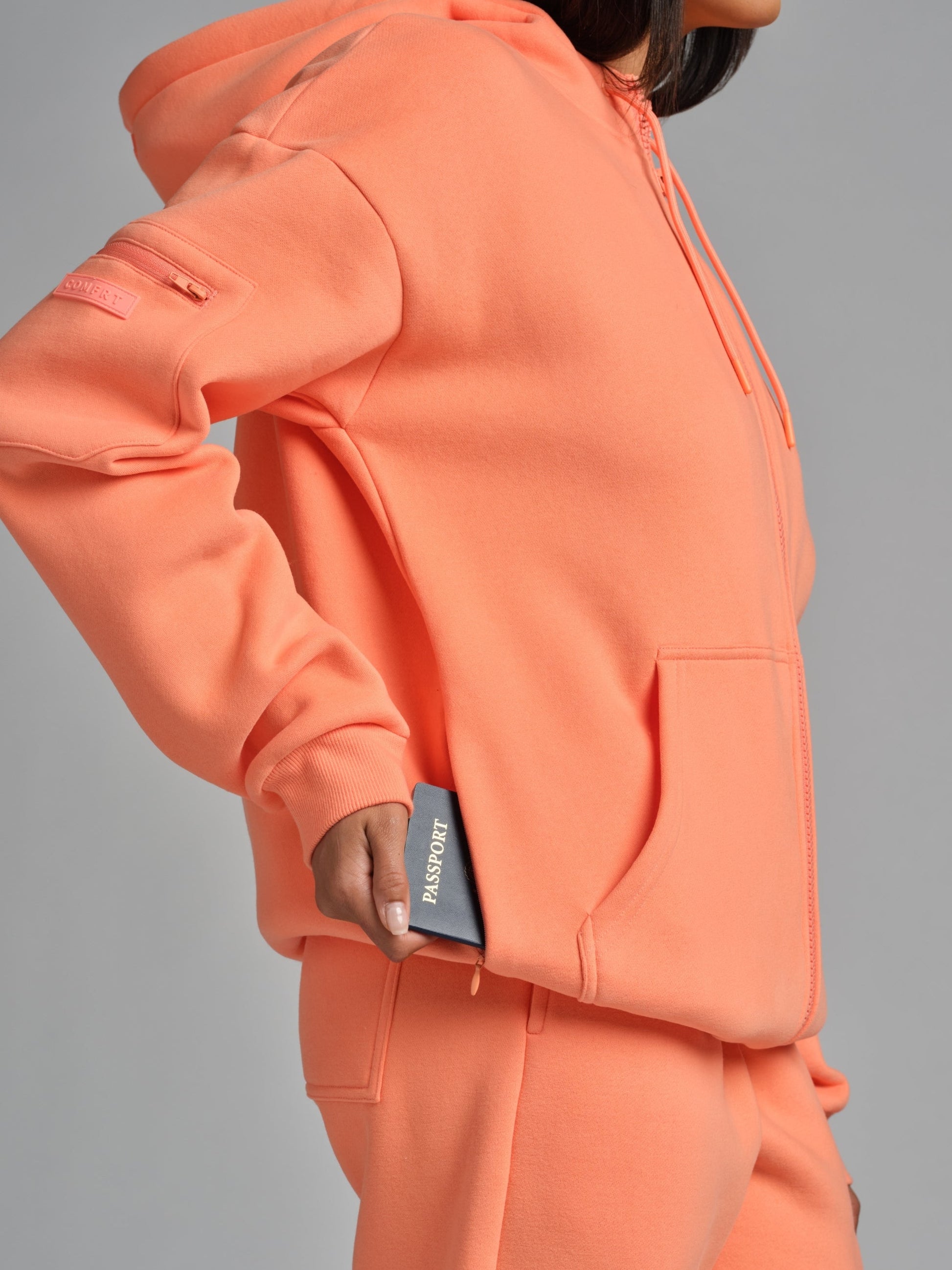 Comfrt Airplane Mode Travel Zip Hoodie
