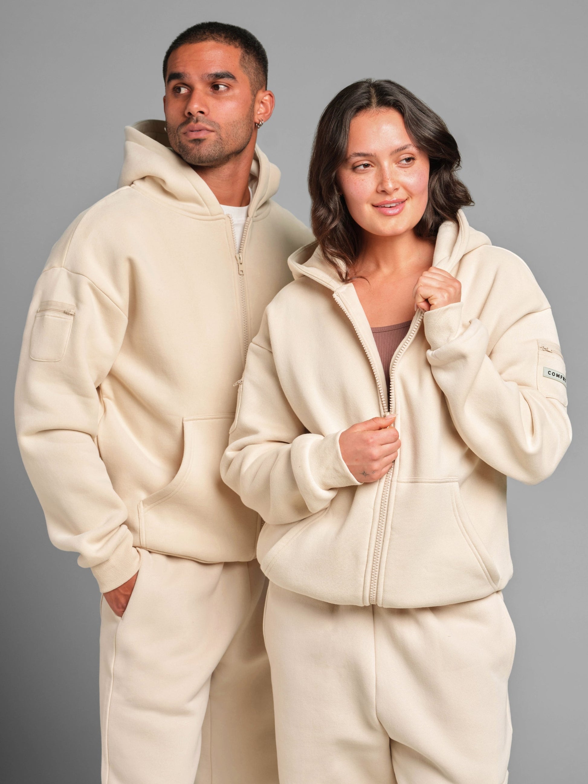 Comfrt Travel Essentials Zip Hoodie