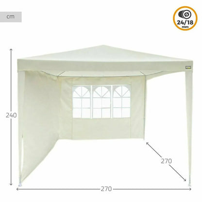 Aktive Tonnelle Acier Crema 270x270cm