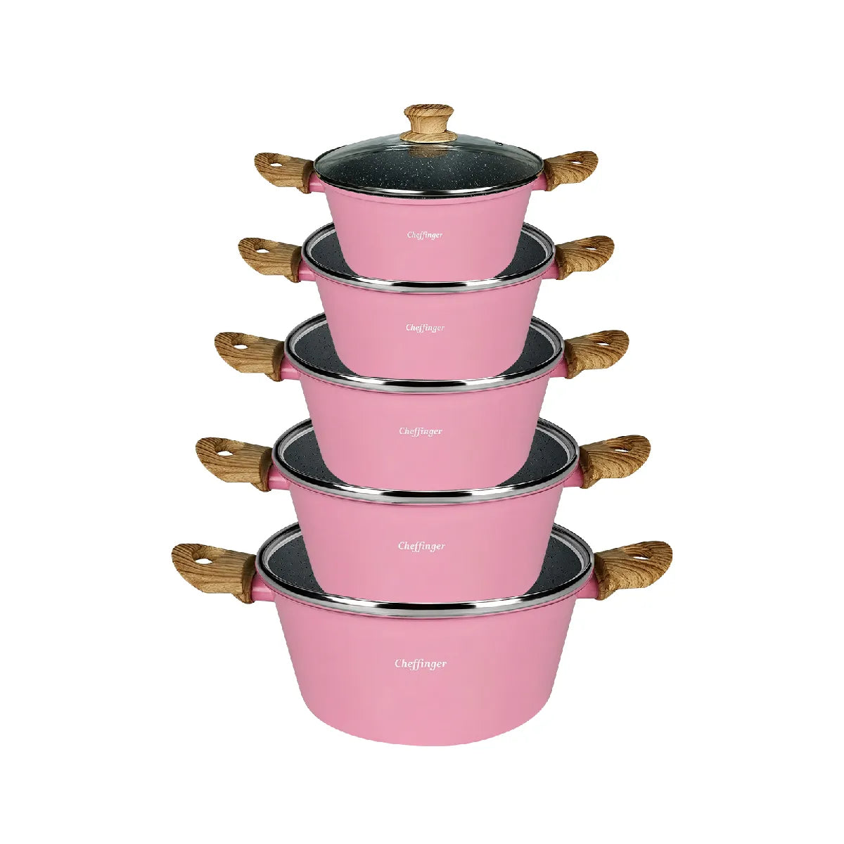 Batterie Marmites Aluminium Cheffinger Rose MKR00014892250