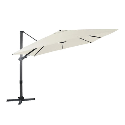 Axi House AXI Parasol Desplegable Aluminio Rotativo Gris/Beige