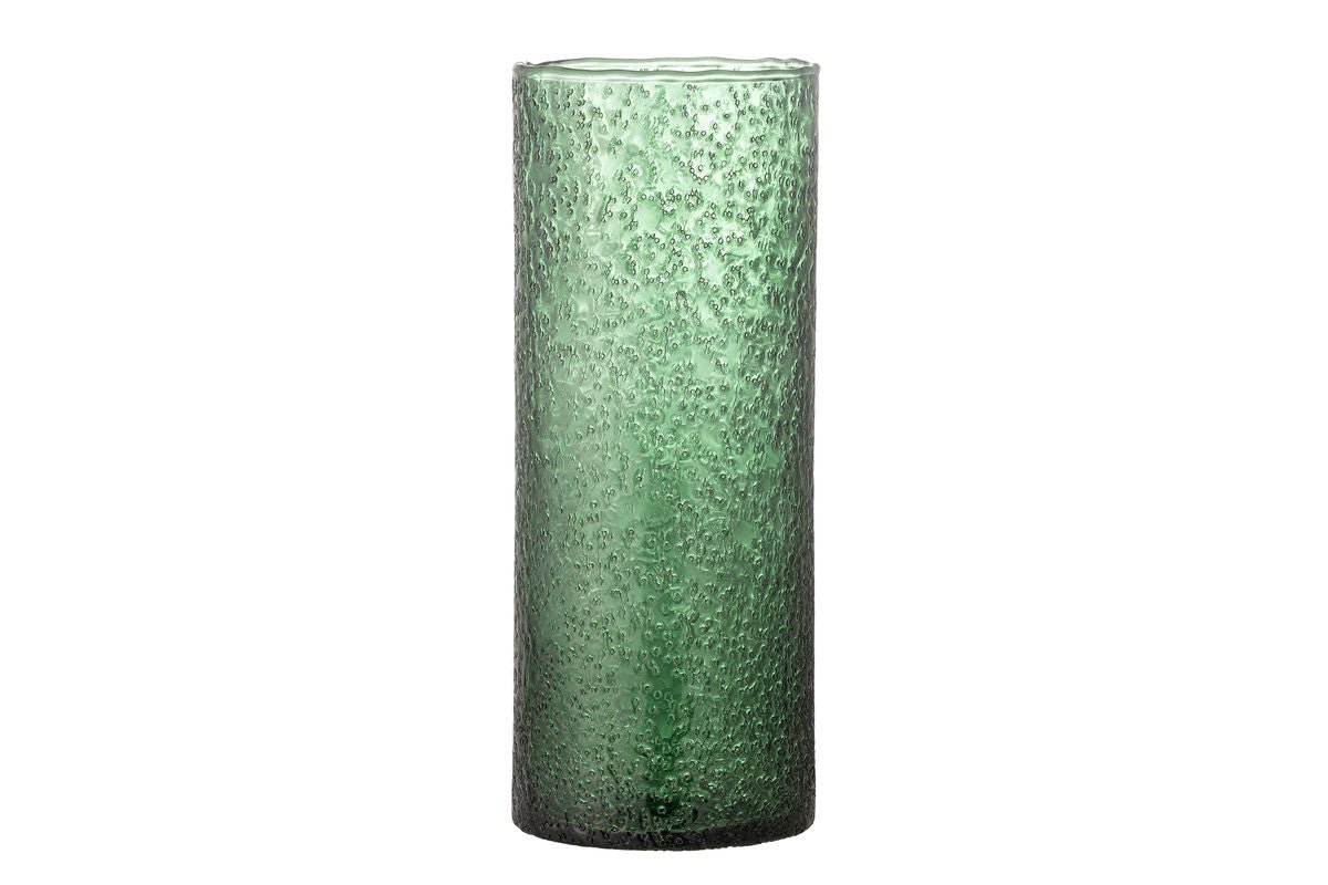 Selani Vase – Recyceltes Glas in Transparent, Grün und Braun