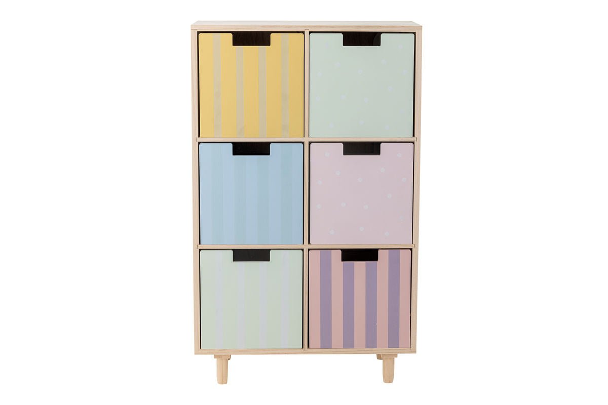 Kinder-Bücherregal „Linus“ mit Schubladen, Buntes Design, Für Kinderzimmer