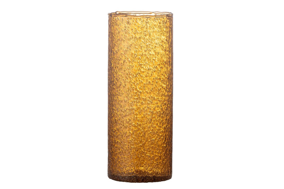 Selani Vase – Recyceltes Glas in Transparent, Grün und Braun