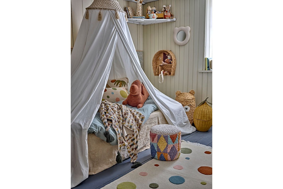 Luxusbetten24 Louie Überwurfdecke, Bunt, 160×130 cm, aus Recycelter Baumwolle