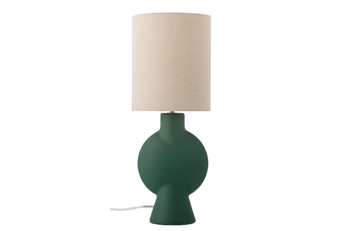 Luxusbetten24 Norlia Tischlampe Steingut Grün Modell