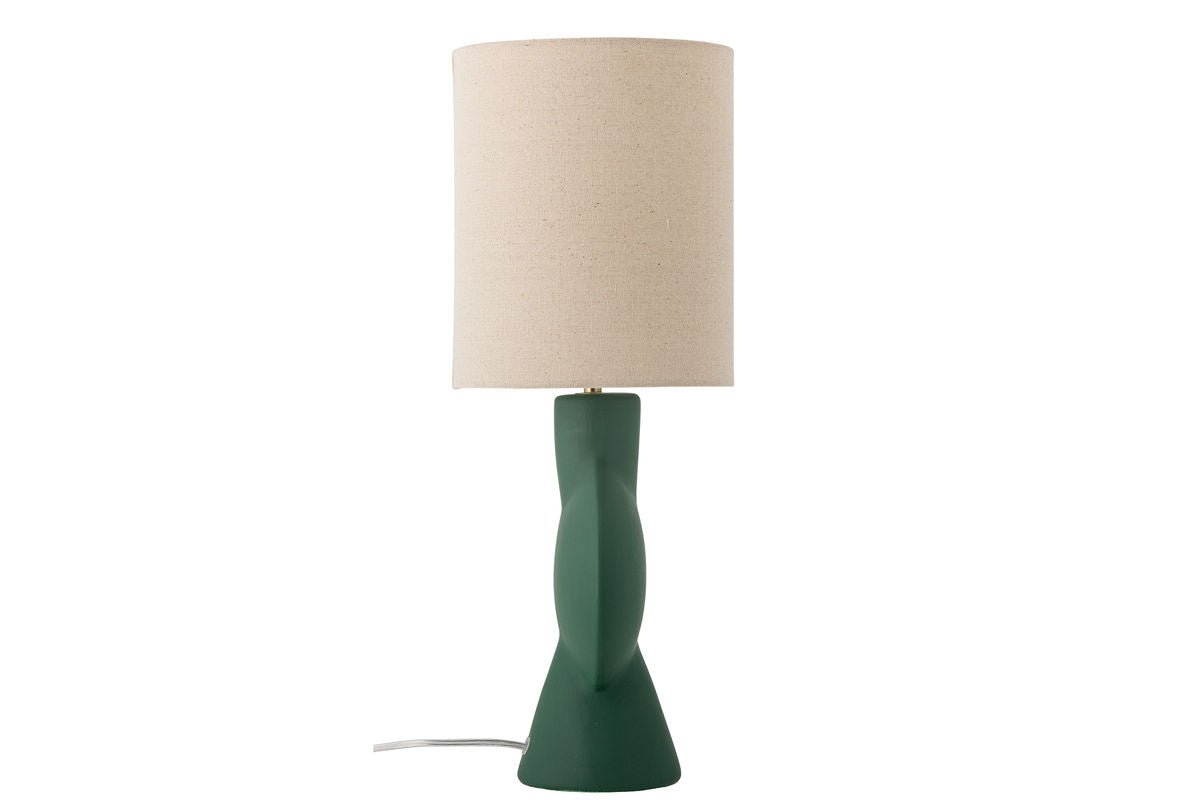 Luxusbetten24 Norlia Tischlampe Steingut Grün Modell