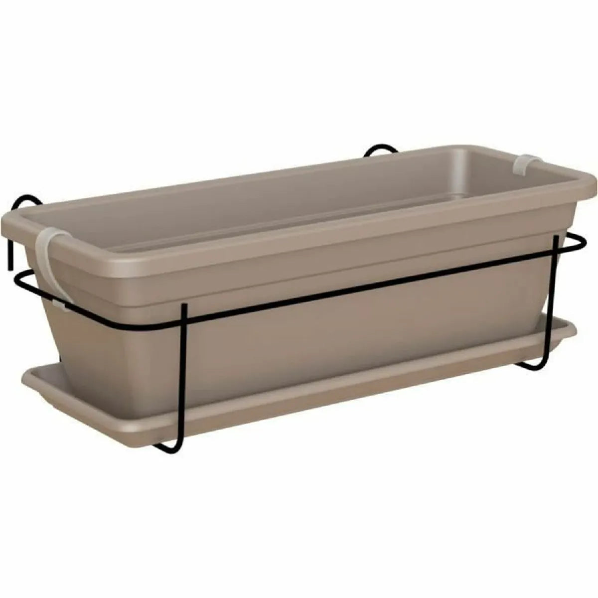 Artevasi Kit Balcón Taupe Jardinière 50 cm 1,16 L De Fer