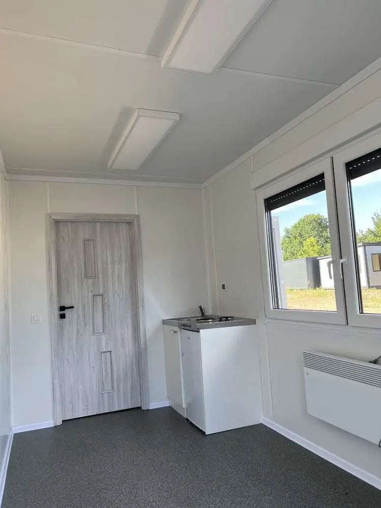 Conteneur Base De Vie Avec Cuisinette, WC Et Douche 6,00 x 2,43m