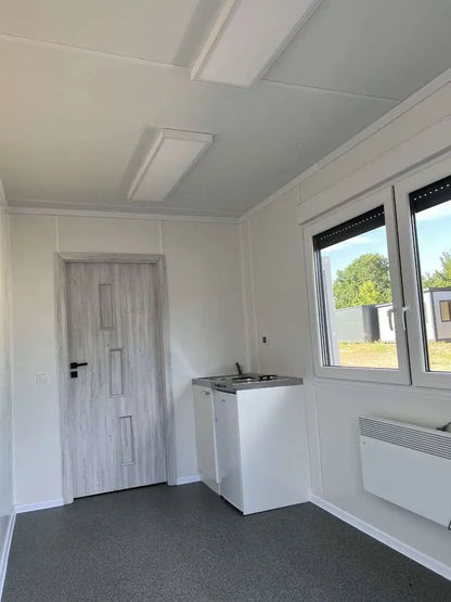 Conteneur Base De Vie Avec Cuisinette, WC Et Douche 6,00 x 2,43m