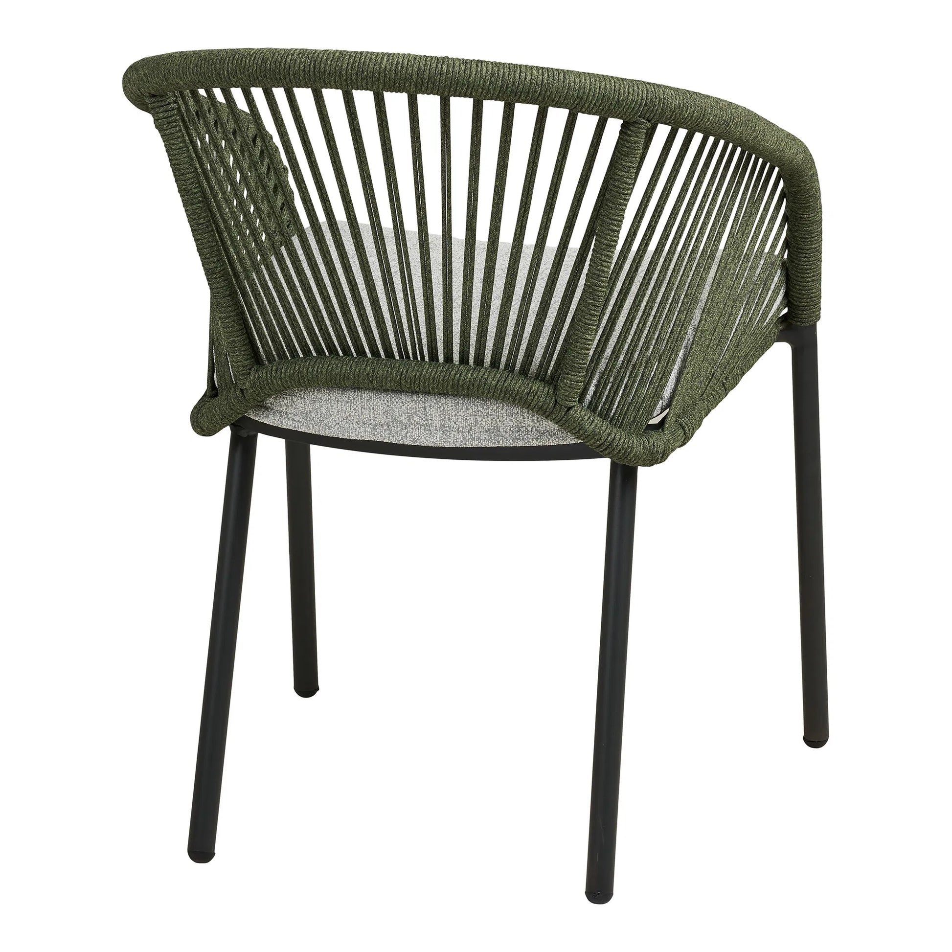 Luxusbetten24 Veleno 2er Set Gartenstuhl Outdoor Beige, Grün