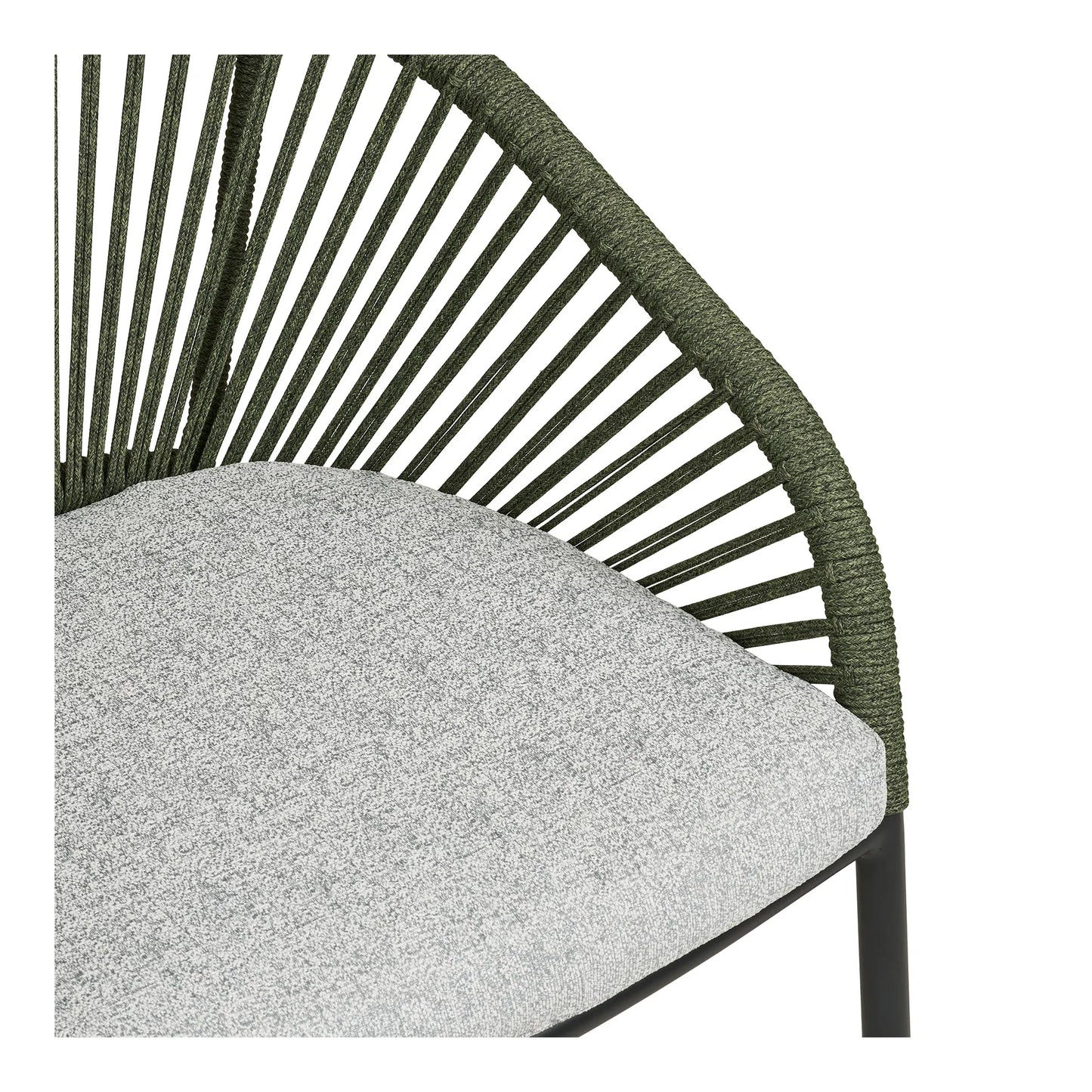 Luxusbetten24 Veleno 2er Set Gartenstuhl Outdoor Beige, Grün