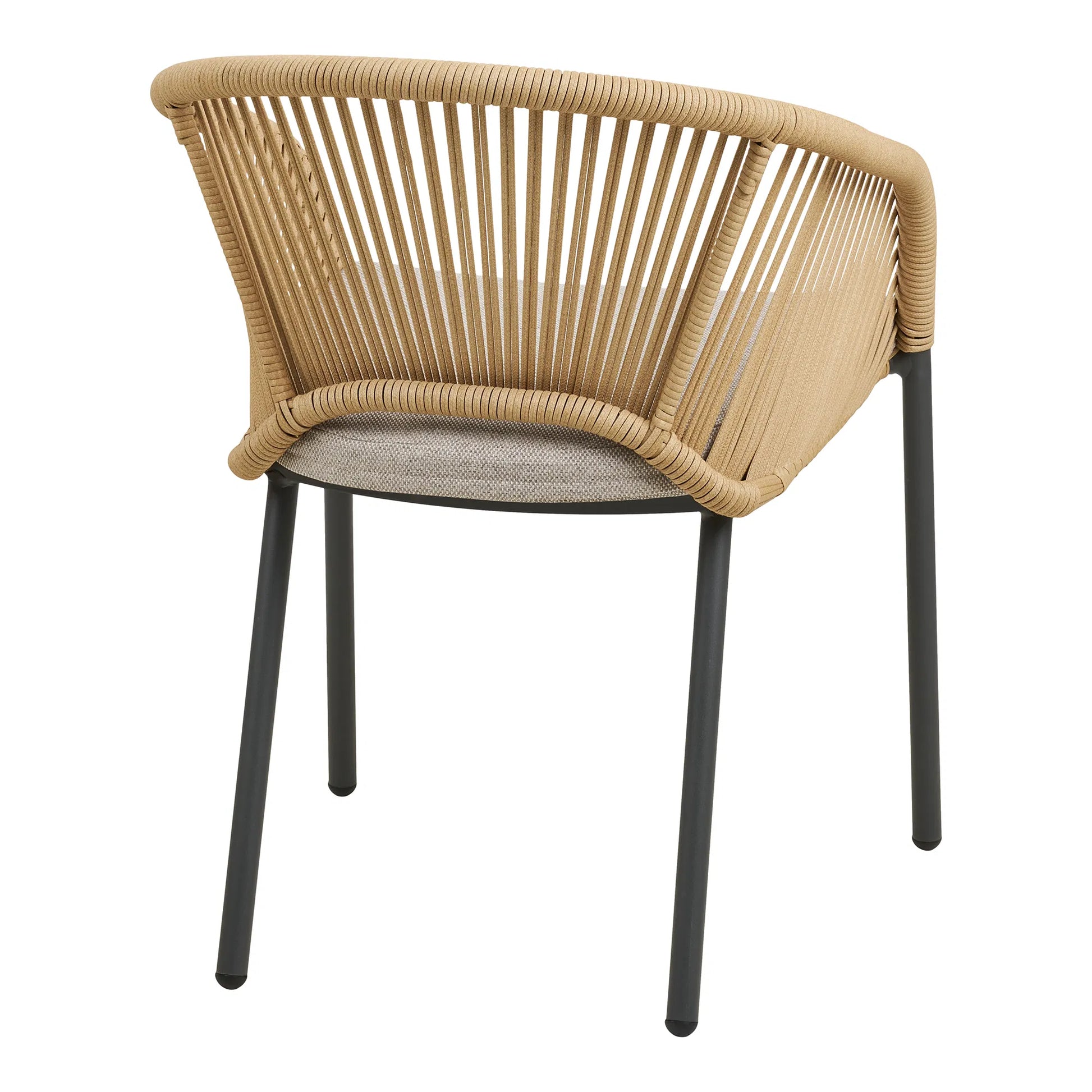 Luxusbetten24 Veleno 2er Set Gartenstuhl Outdoor Beige, Grün
