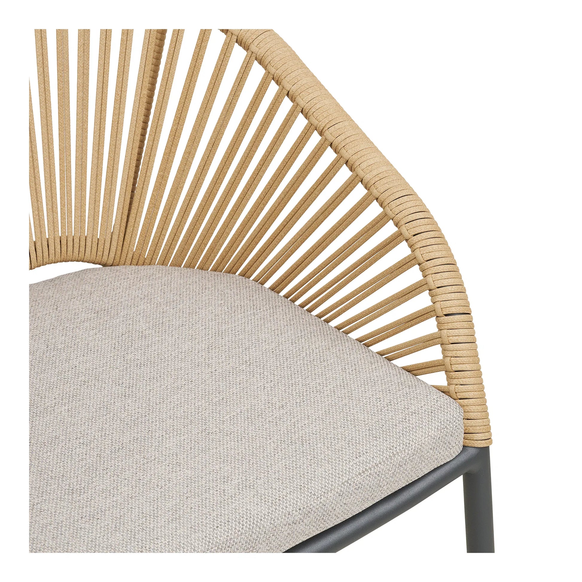 Luxusbetten24 Veleno 2er Set Gartenstuhl Outdoor Beige, Grün