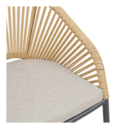 Luxusbetten24 Veleno 2er Set Gartenstuhl Outdoor Beige, Grün