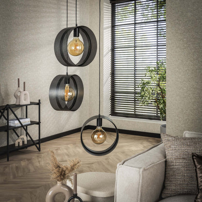 Luxusbetten24 Sorelia Pendelleuchte Gestuft Mit 3 Leuchten Anthrazit