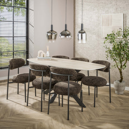 Luxusbetten24 Alveris Pendelleuchte Rauchglas mit Farbverlauf, 3 Formen