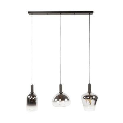 Luxusbetten24 Alveris Pendelleuchte Rauchglas mit Farbverlauf, 3 Formen