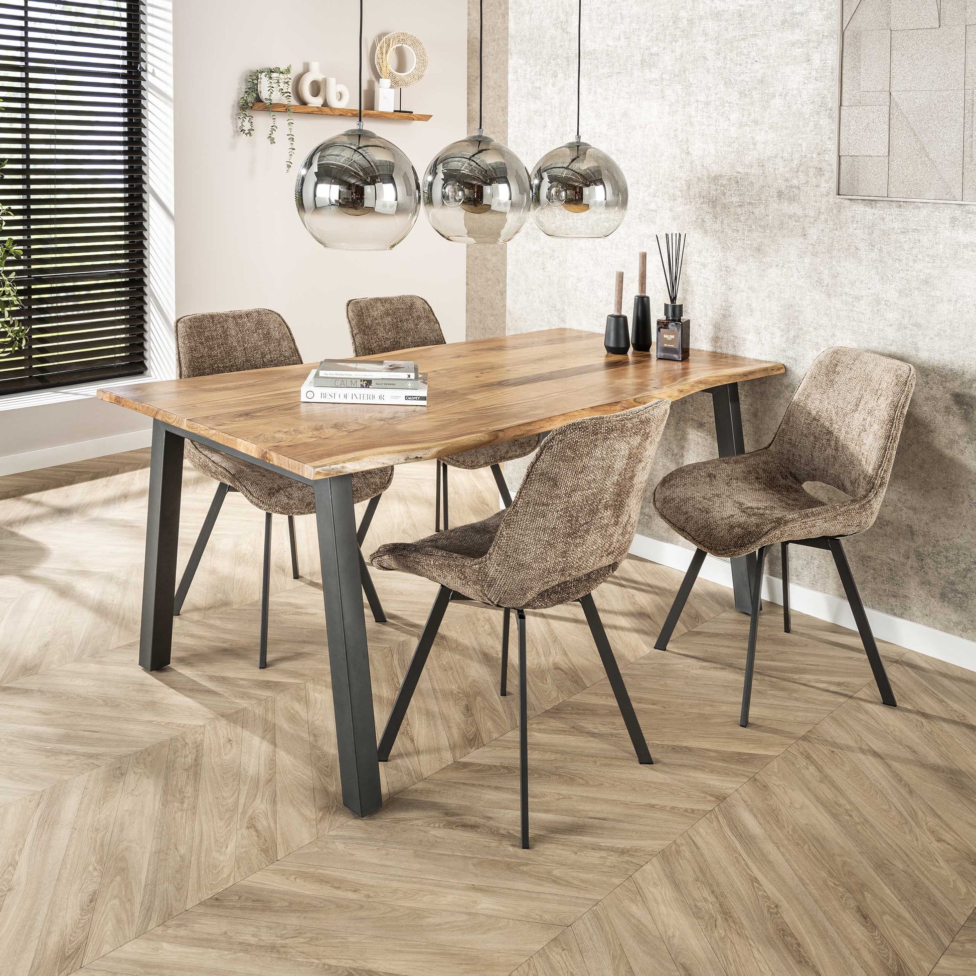 Luxusbetten24 Lumetto Pendelleuchte Rauchglas mit Farbverlauf