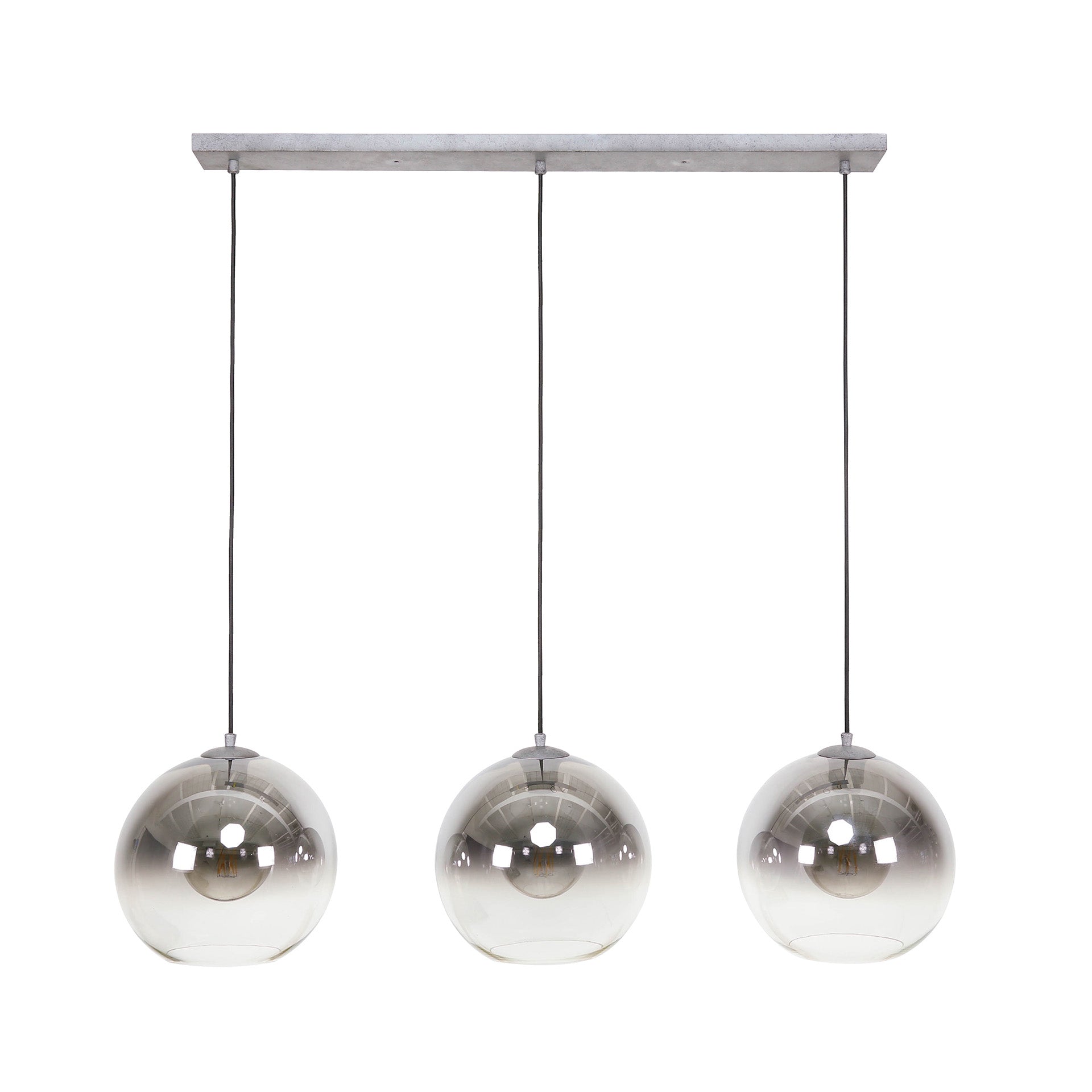 Luxusbetten24 Lumetto Pendelleuchte Rauchglas mit Farbverlauf