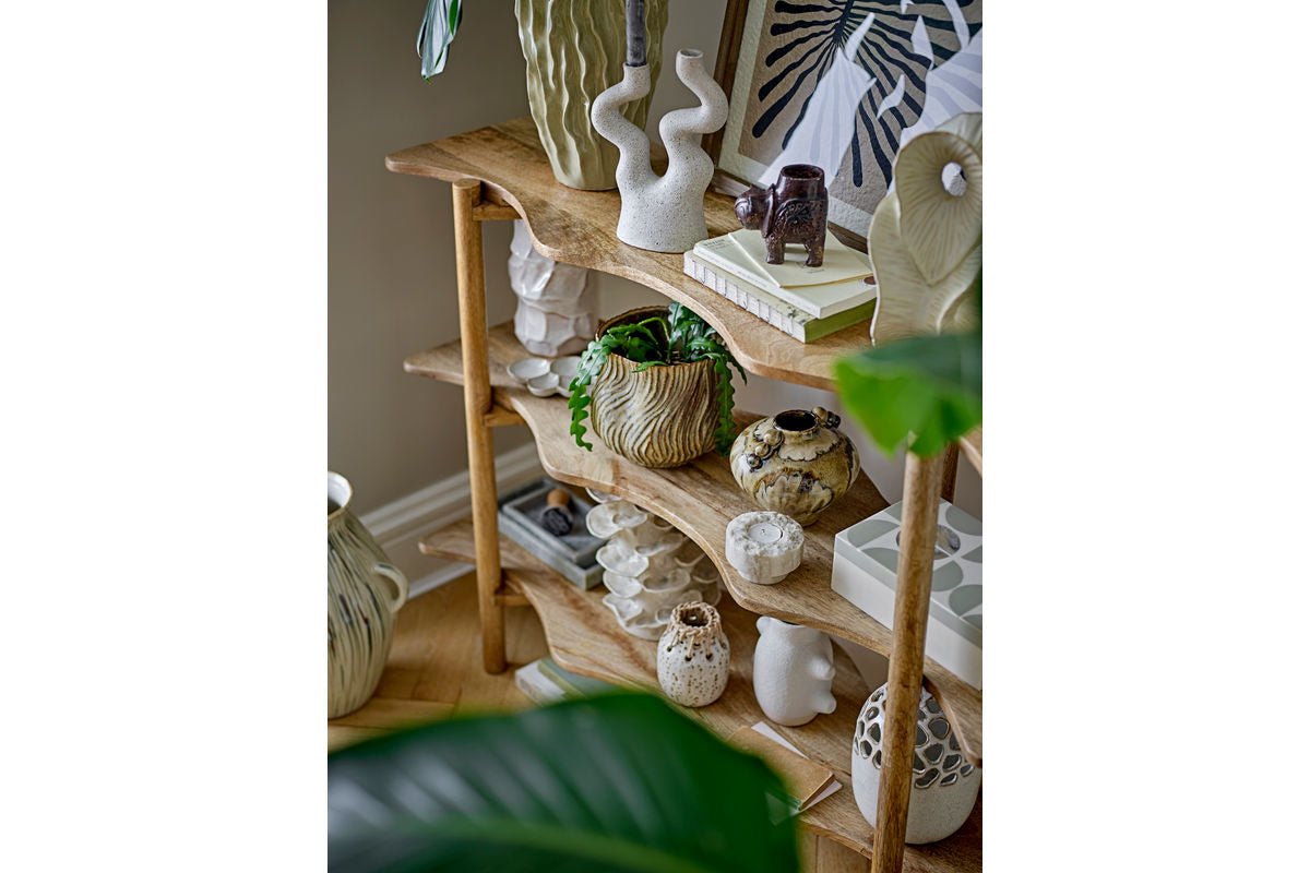 Blumentopf Terraea – Braunes Steingut