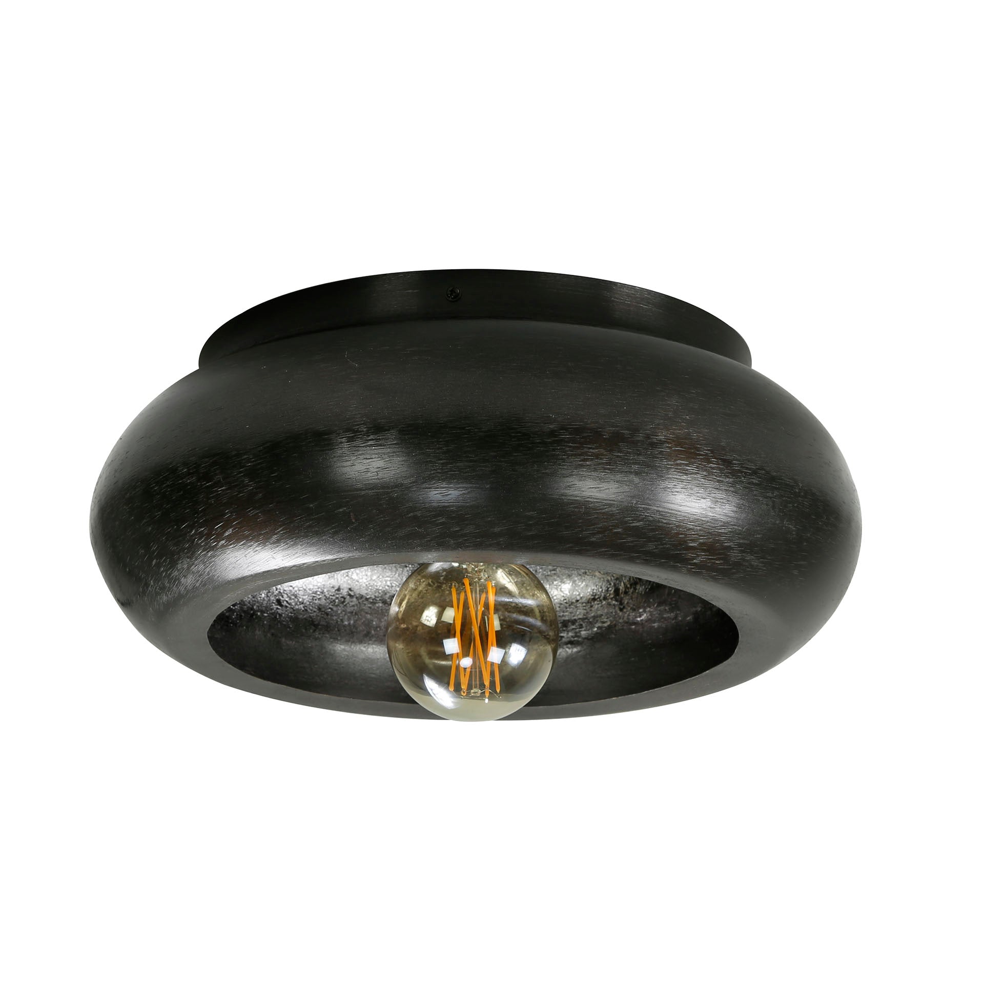 Luxusbetten24 Sky Deckenleuchte Metall in Schwarznickel