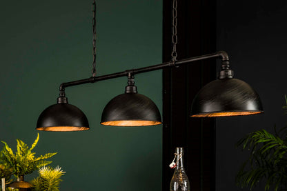 Pendelleuchte Aurina Industrial Design mit Kettenaufhängung und 3 Leuchten