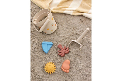 Strand- & Sandspielzeug-Set „Milo“ – Naturfarbenes Silikon