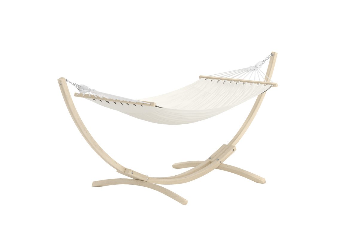 Luxusbetten24 Farella Gartenhängematte für Garten und Terrasse Beige