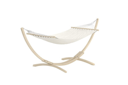 Luxusbetten24 Farella Gartenhängematte für Garten und Terrasse Beige