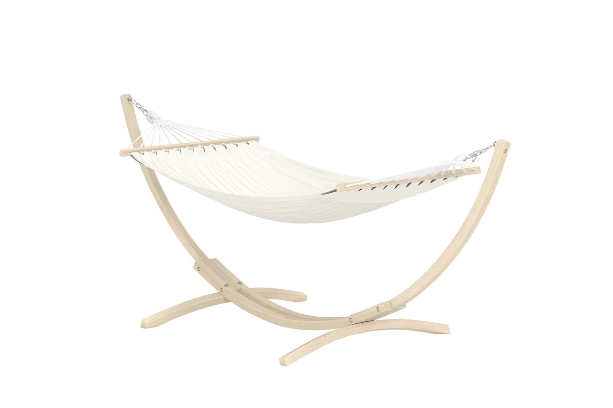 Luxusbetten24 Farella Gartenhängematte für Garten und Terrasse Beige