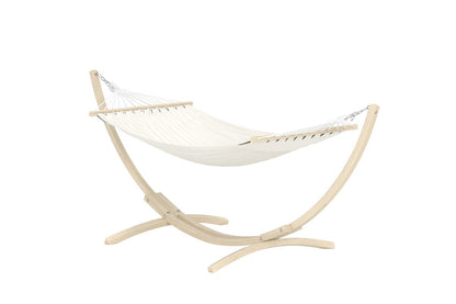 Luxusbetten24 Farella Gartenhängematte für Garten und Terrasse Beige