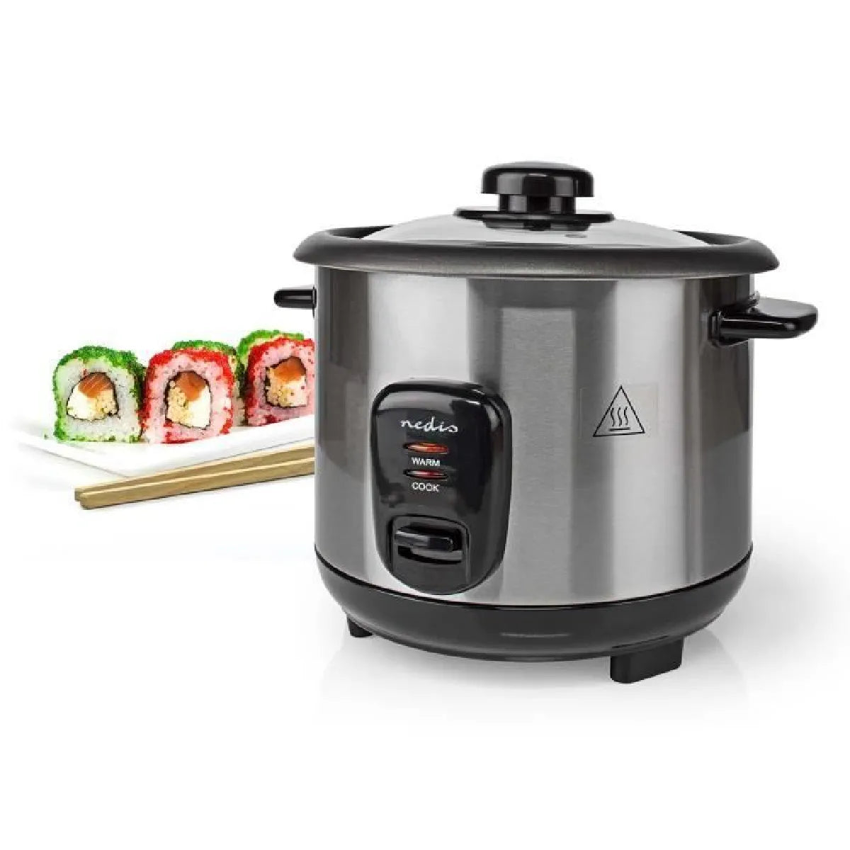 Livoo Cocinador de Arroz Acero Inoxidable 1 L