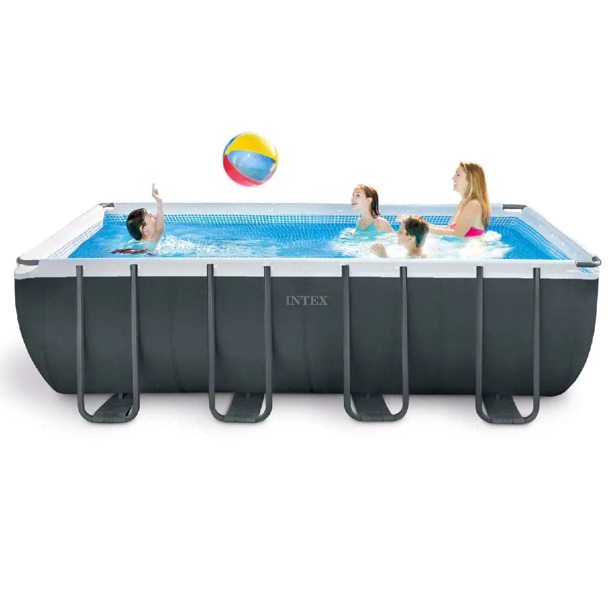 Intex Baltik Piscina Rectangular Kit 549 cm x 274 cm Gris Exterior