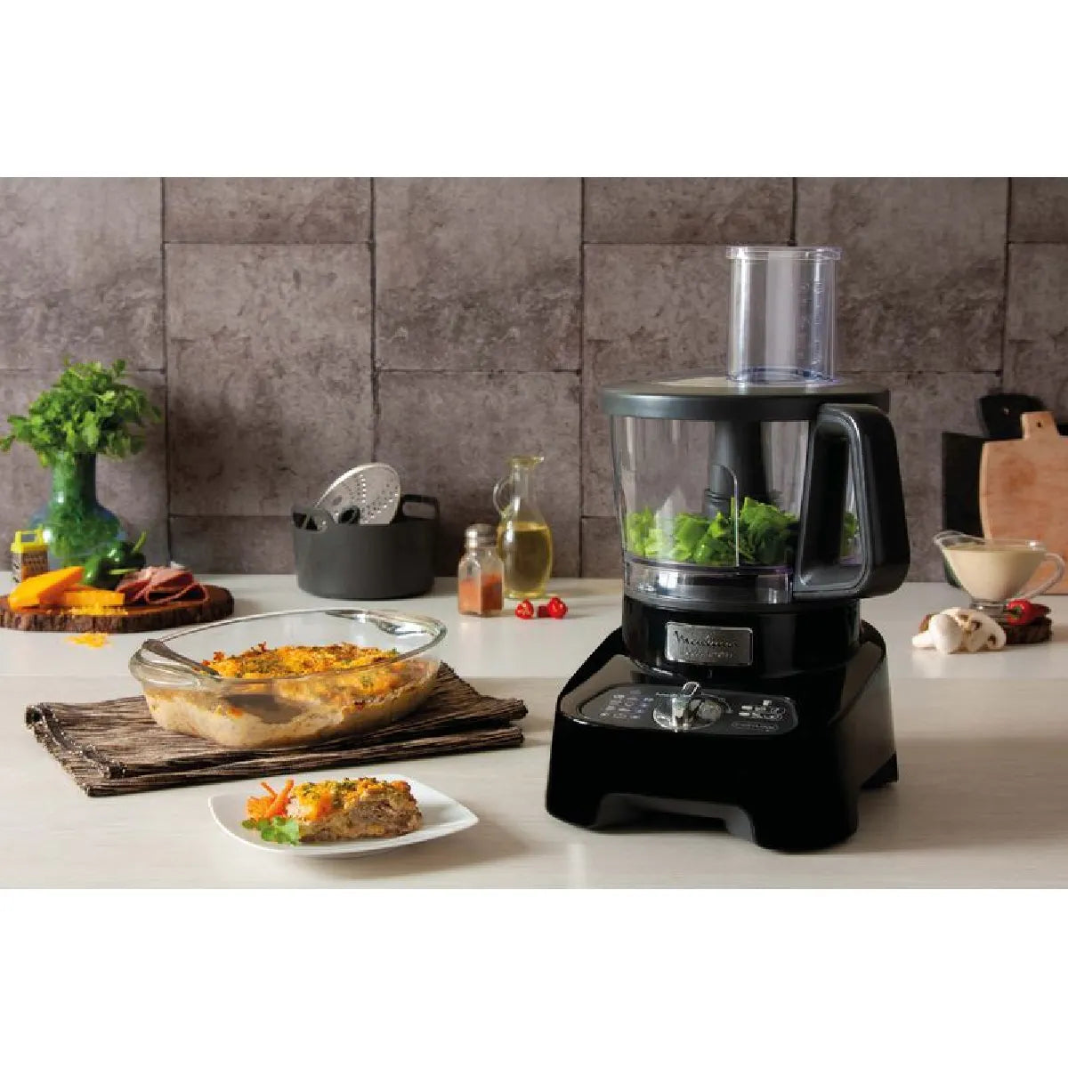 Robot Multifonction Moulinex Noir FP821811