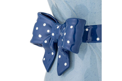 Vase „Florielle“ – Blaues Steingut