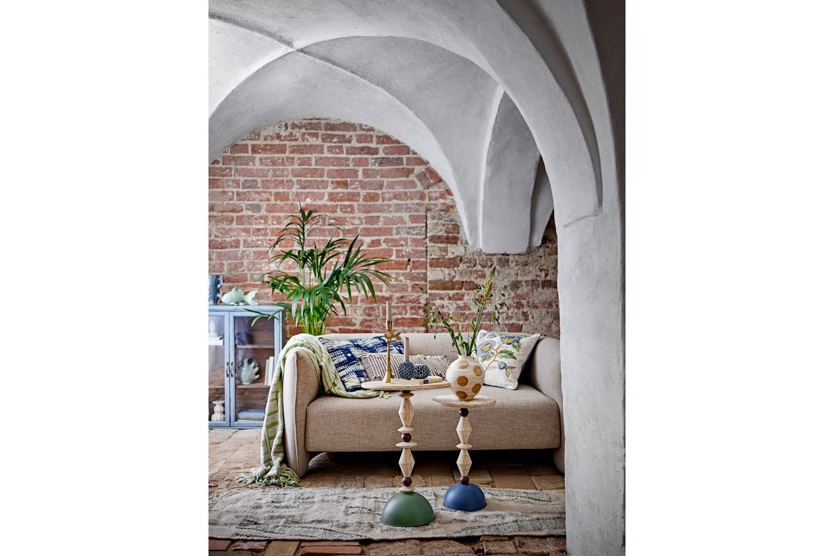 Luxusbetten24 Kalu Überwurfdecke Grün Recycelte Baumwolle 160×130 cm Wohnzimmer