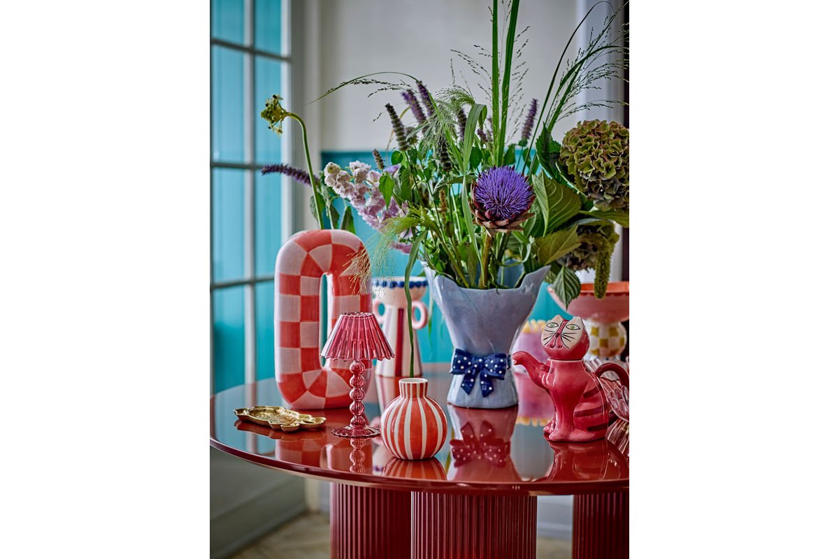Luxusbetten24 Solea Orangefarbene Keramikvase – Handgefertigte Elegante Dekoration für Wohnzimmer