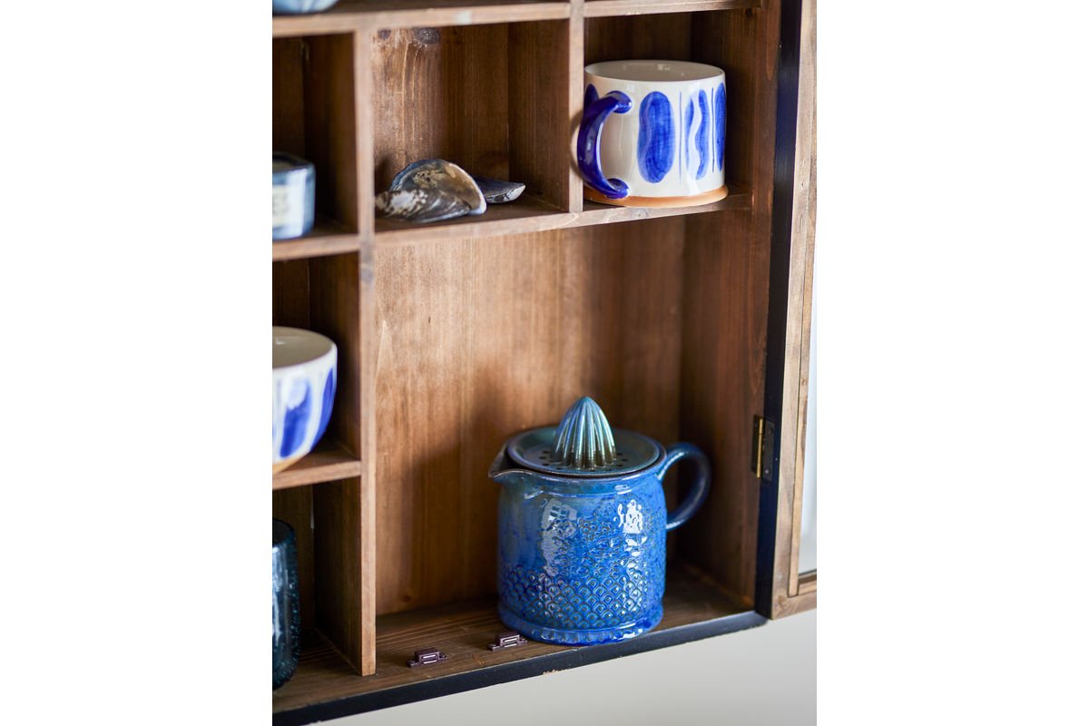 Zitronensaftpresse Selene – Steingut mit reaktiver Glasur, Blau Design